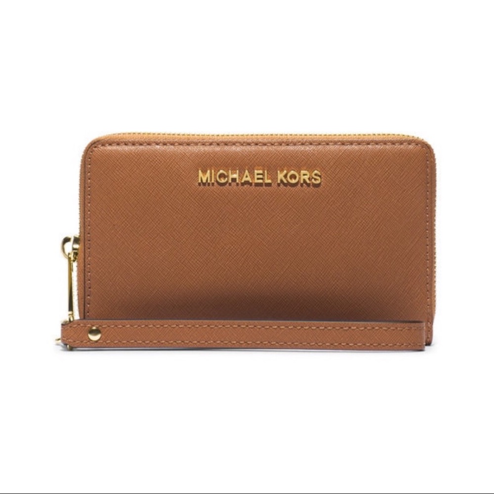 Nwt mk Multifunction Large Phone Wristlet Wallet